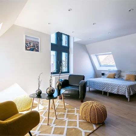 La Camuche De Rene Desclee, Duplex Neuf De 75 M2 Avec Une Grande Terrasse Au Sud Et Au Calme 公寓式酒店 图尔奈