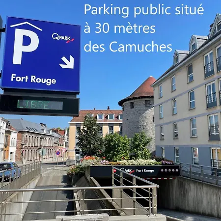 La Camuche De Rene Desclee, Duplex Neuf De 75 M2 Avec Une Grande Terrasse Au Sud Et Au Calme 公寓式酒店 图尔奈